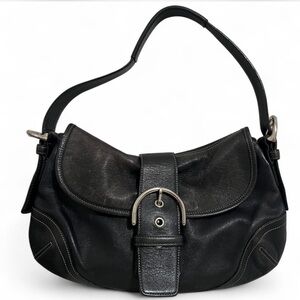 Coach Vintage Soho Leather Flap Buckle Shoulder Bag